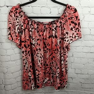 The peach/chocolate brown col